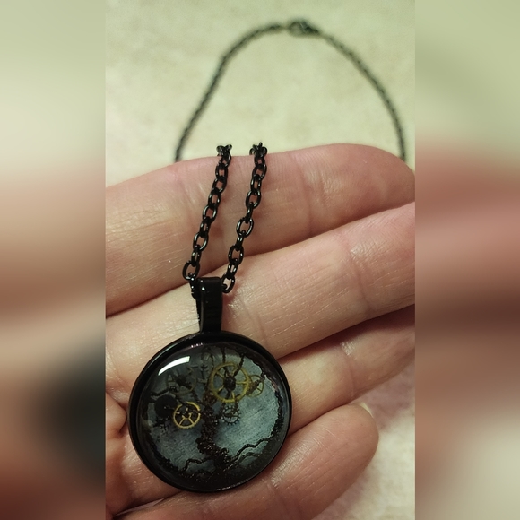 COPY - New Steampunk gears tree of life cabachon ring - Picture 7 of 10